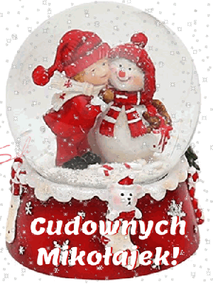 Kula z bałwankiem i życzeniami